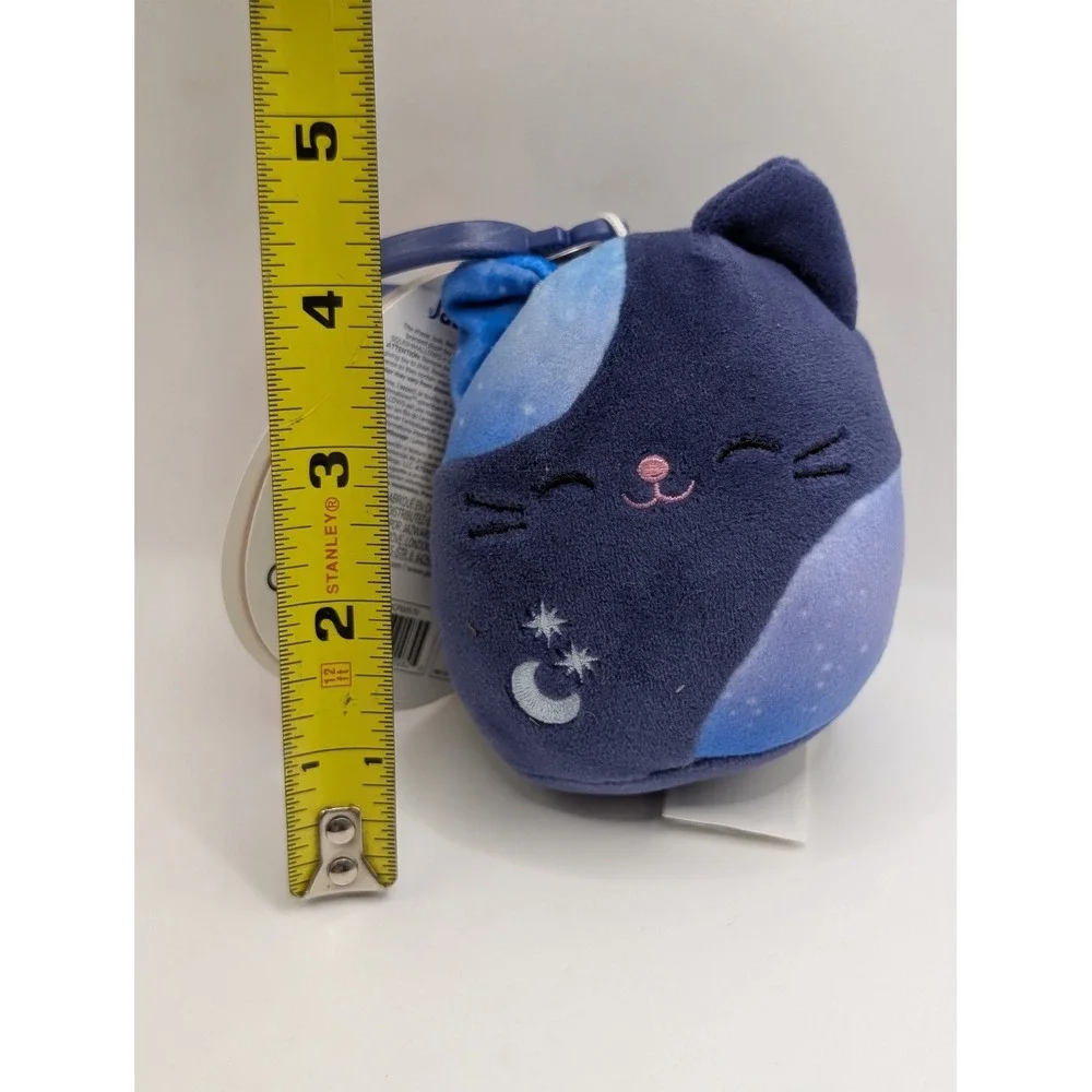 Squishmallows 3.5 Inch Metta the Galaxy Cat Plush Clip On Halloween‎ 2023 NWT